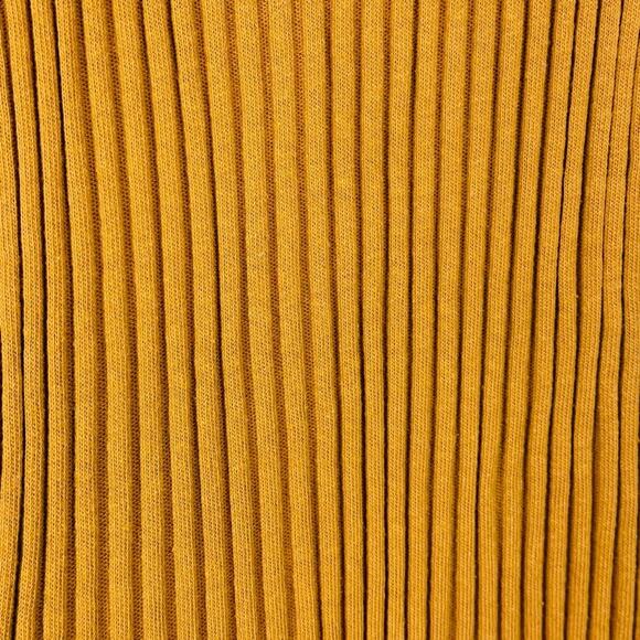 Free People Beach Walk About Ribbed Maxi Dress Size Small Cotton Mustard Yellow - Picture 4 of 10